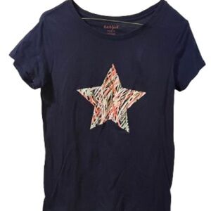 Cat & Jack Girls Navy Star T-Shirt XL